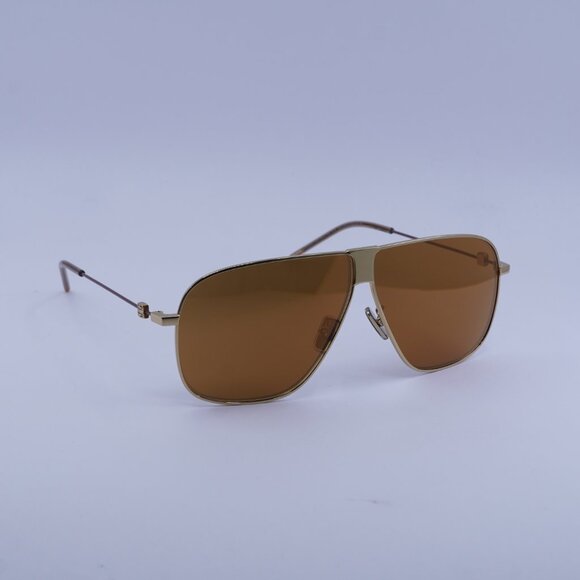 Givenchy GV40106U 30G Sunglasses Shiny Endura Gold Aviator Frame, Brown Lenses - Picture 3 of 9